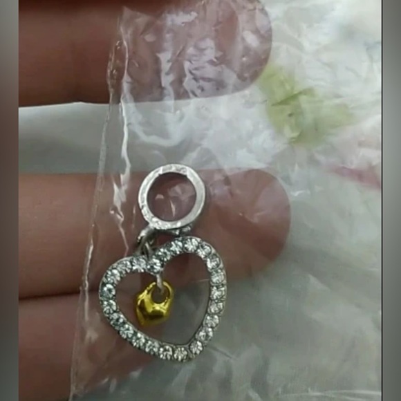 💛VERY BEAUTIFUL AND UNDERSTATED SILVER&GOLD CHARM FOR ANY PANDORA BRACELET💛 - Picture 2 of 3